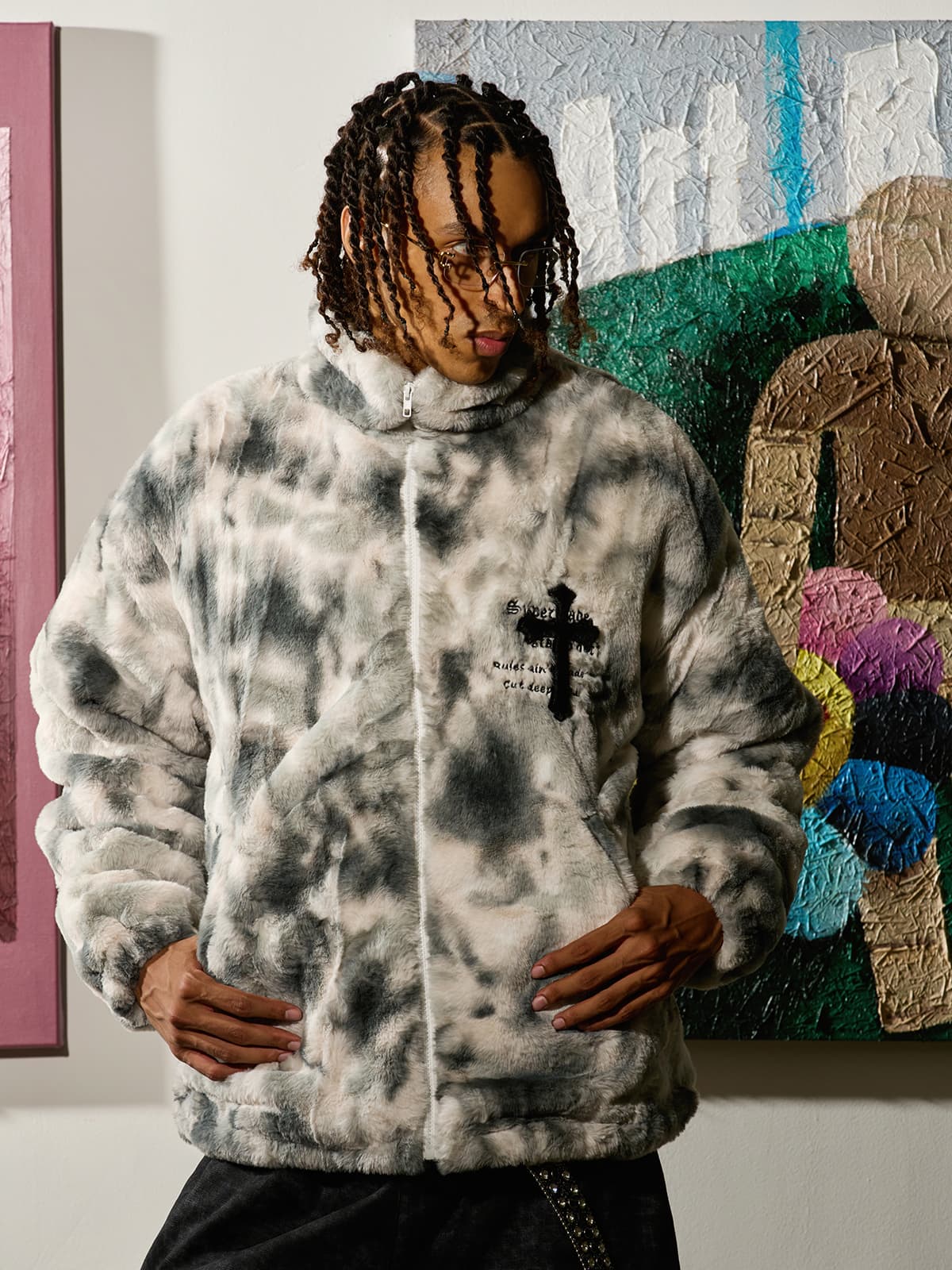 Heavy-Duty Faux Lambswool Urban Jacket