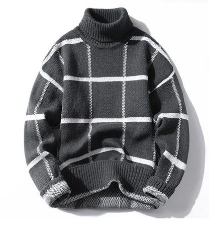 Alston Grid Knit Turtleneck