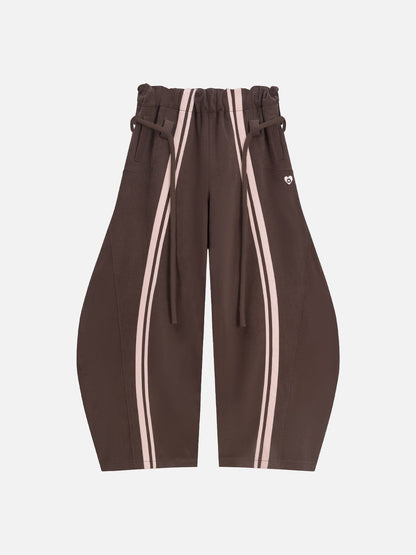 The Stripe Super Baggy Barrel Sweatpants
