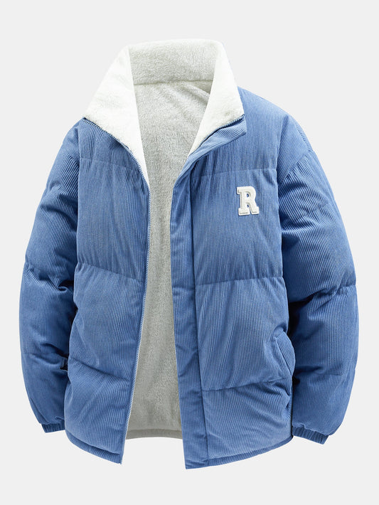 Reversible Teddy Fleece Corduroy Coat