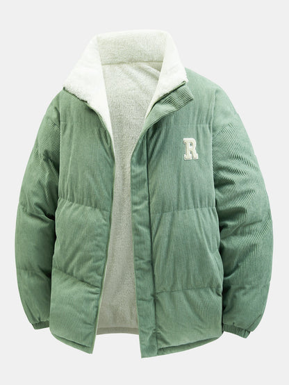 Reversible Teddy Fleece Corduroy Coat