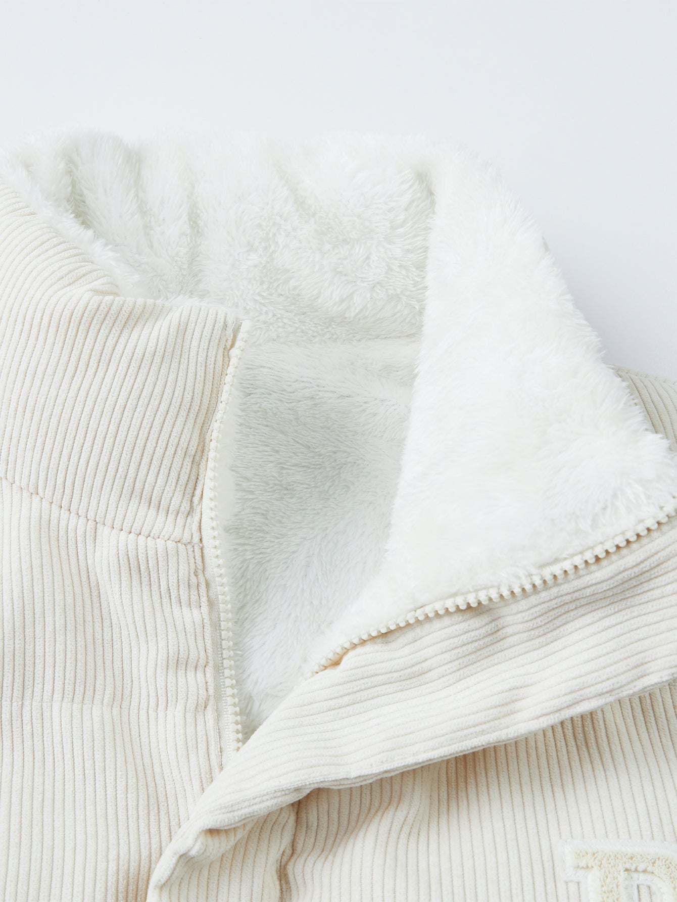 Reversible Teddy Fleece Corduroy Coat