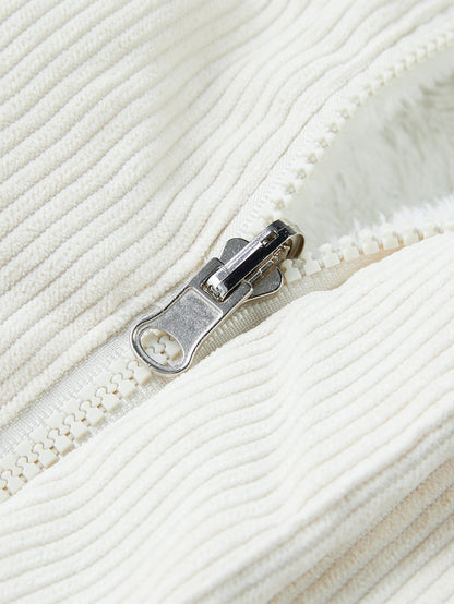 Reversible Teddy Fleece Corduroy Coat