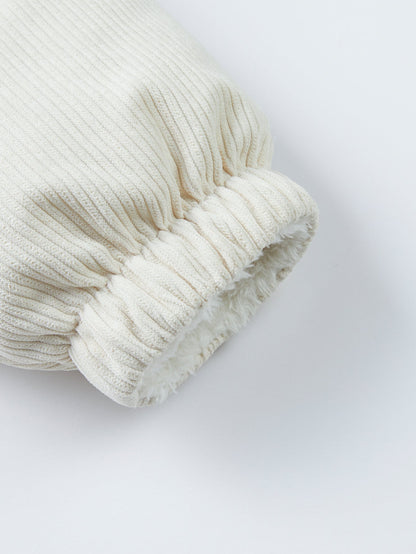 Reversible Teddy Fleece Corduroy Coat