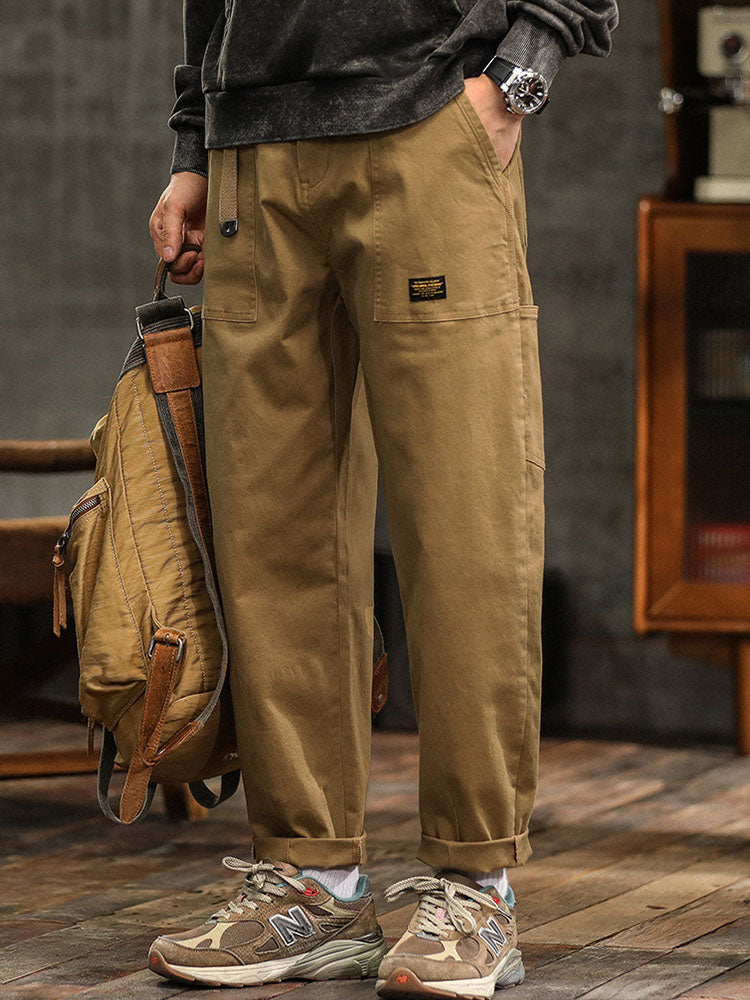 Men's Vintage-Inspired Casual Utility Pants