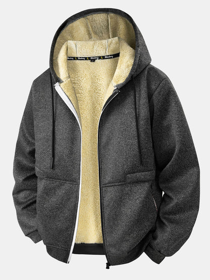 Teddy Lined Zipper Hoodie