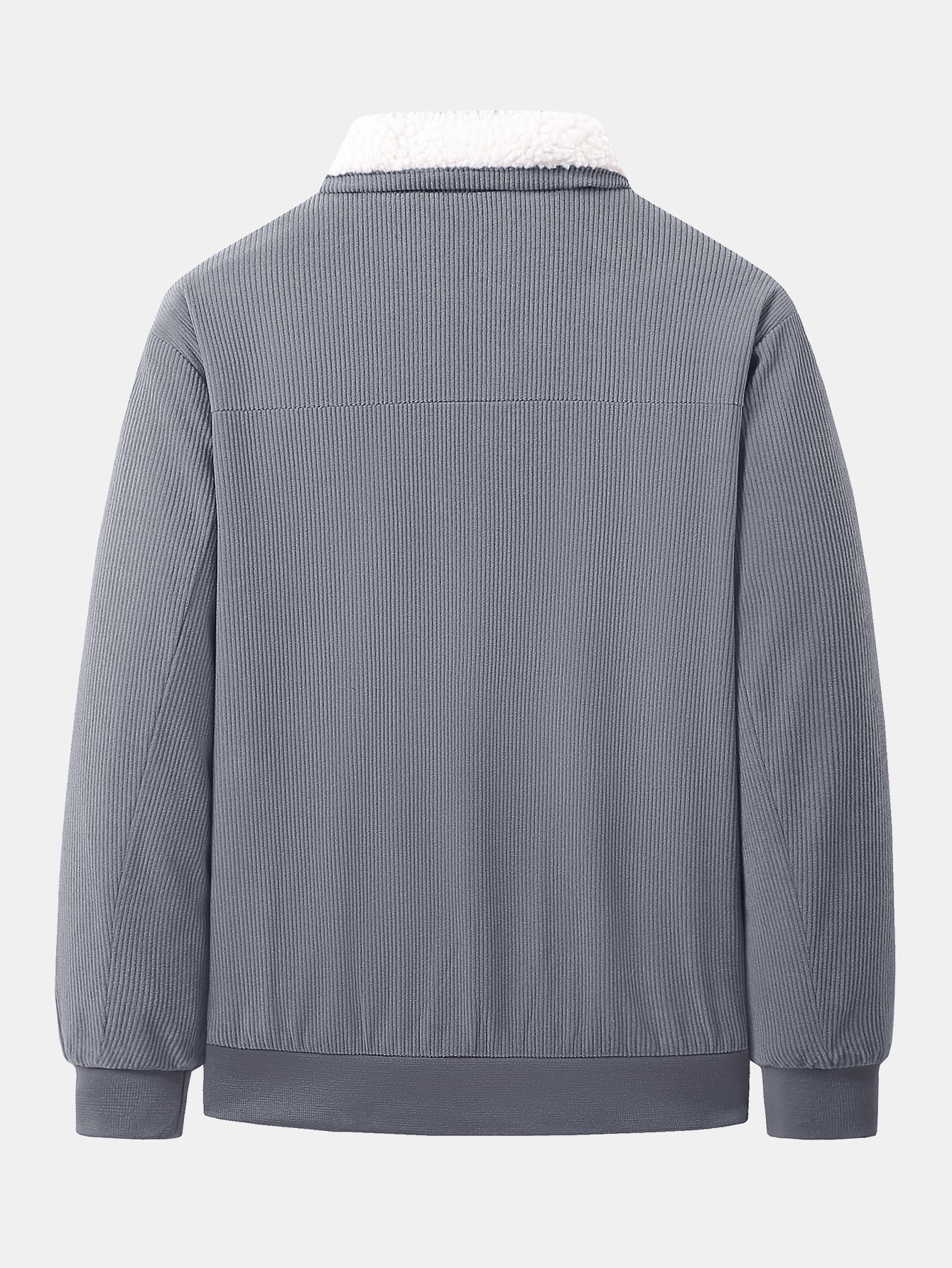 Teddy Lined Zip Up Corduroy Jacket