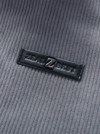 Teddy Lined Zip Up Corduroy Jacket