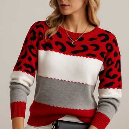 Maison | Leopard Print Sweater Elegance