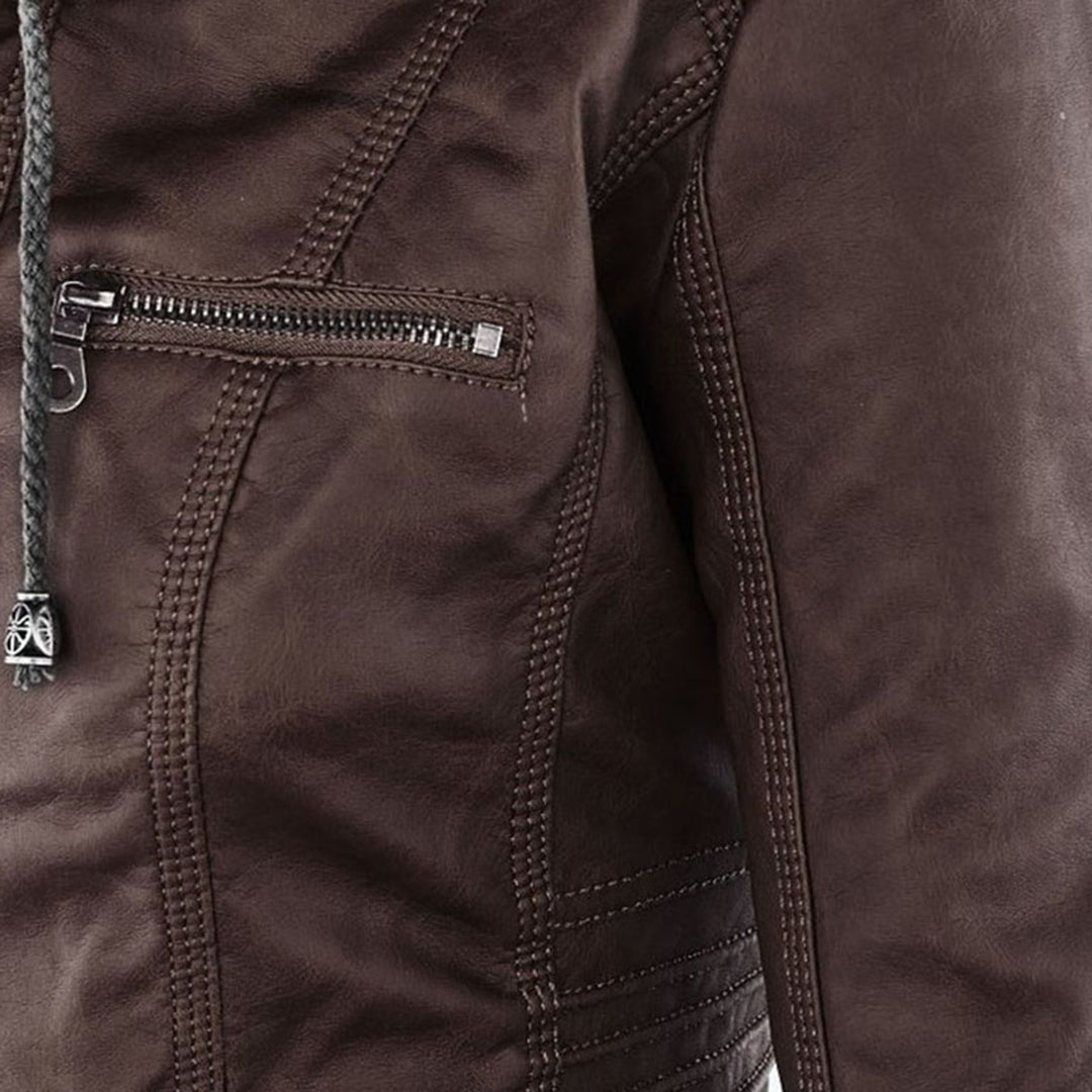 Rugged & Elegant Leather Jacket