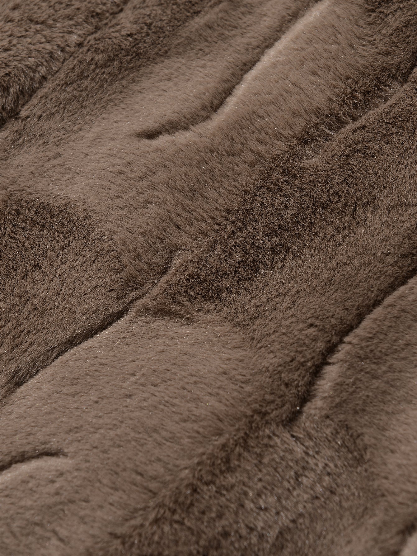 Faux Fur Notch Lapel Jacket