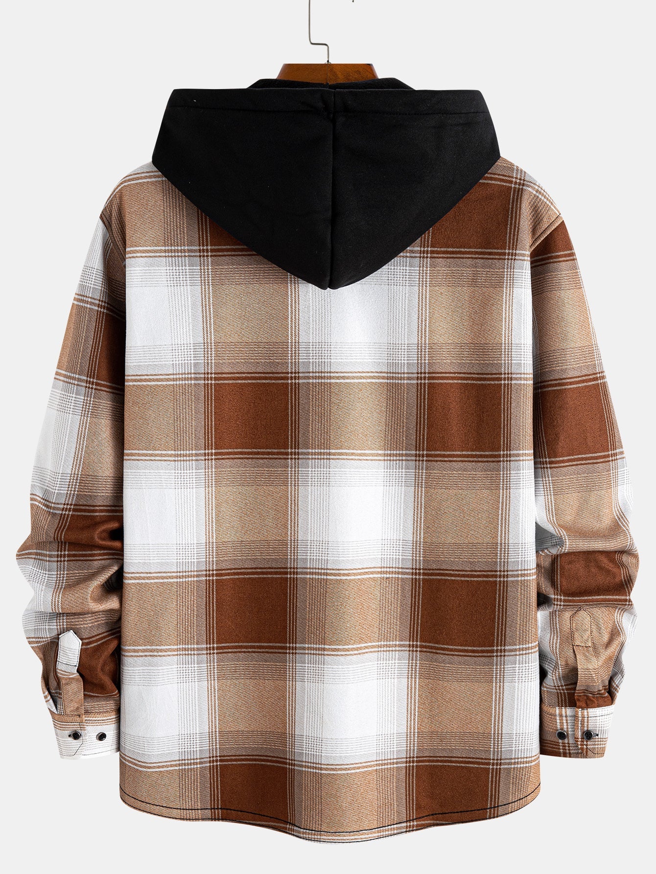 Fleece Lined Flannel Hooded Shirt