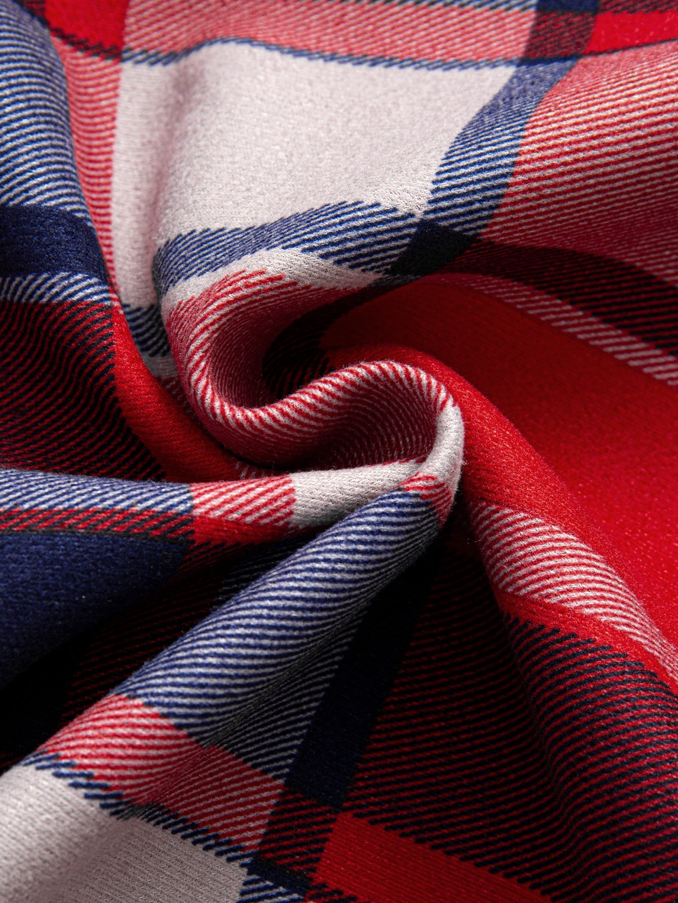 Flannel Fleece Lined Hooded Button Up Shirt