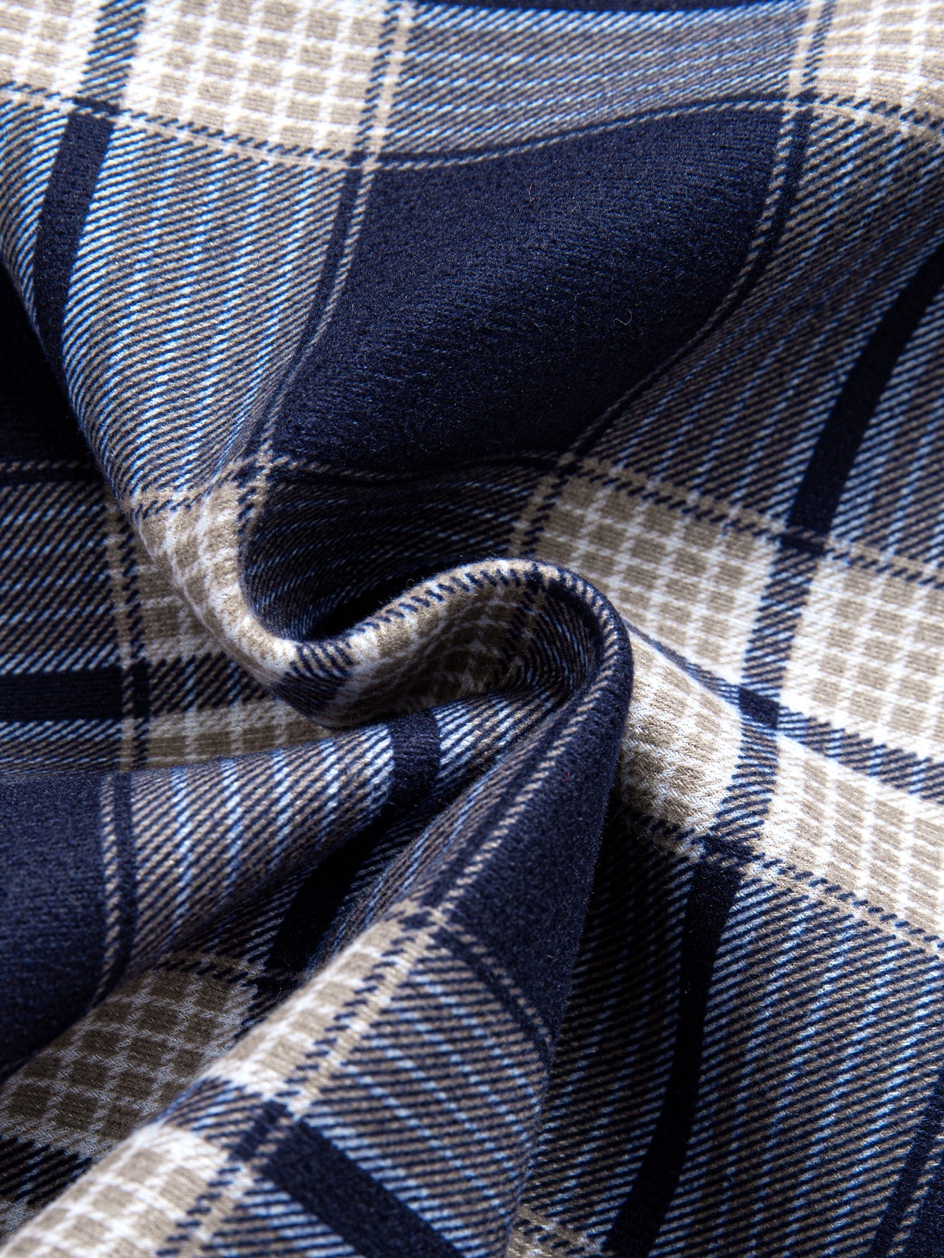 Flannel Fleece Lined Hooded Shirt