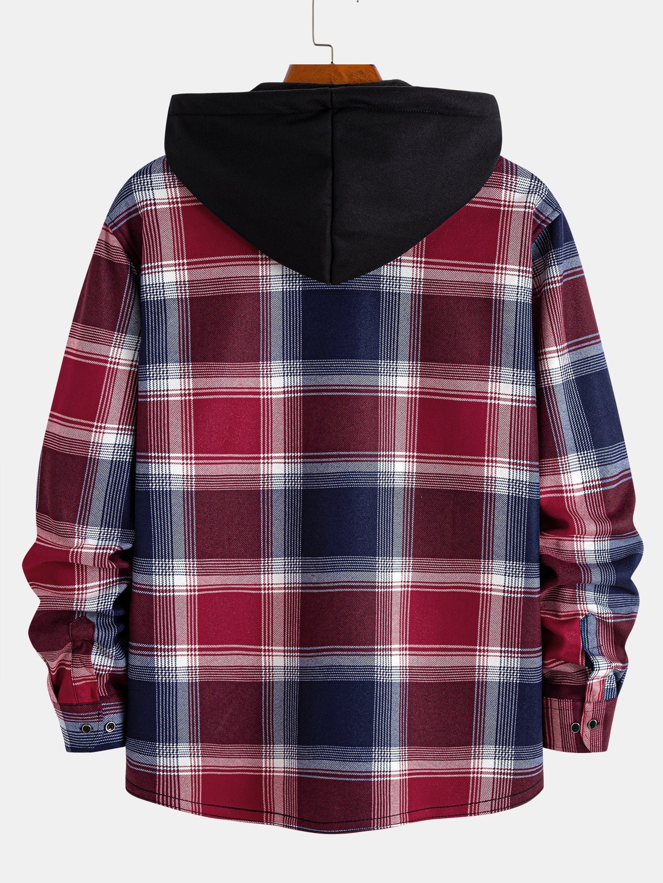 Fleece Lined Flannel Hooded Shirt
