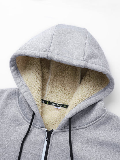 Teddy Lined Zipper Hoodie