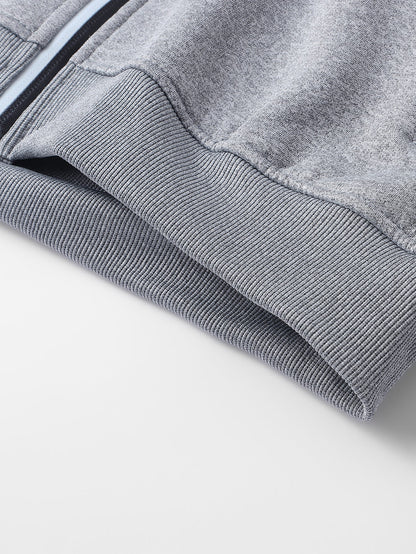 Teddy Lined Zipper Hoodie