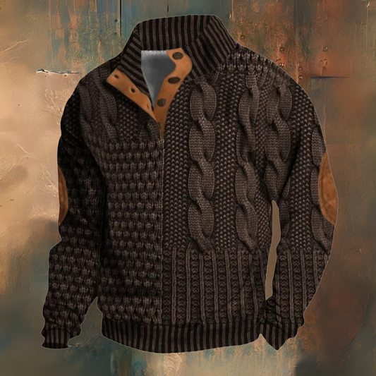 Men’s Retro Elegant and Comfortable Winter Sweater for Cool Days
