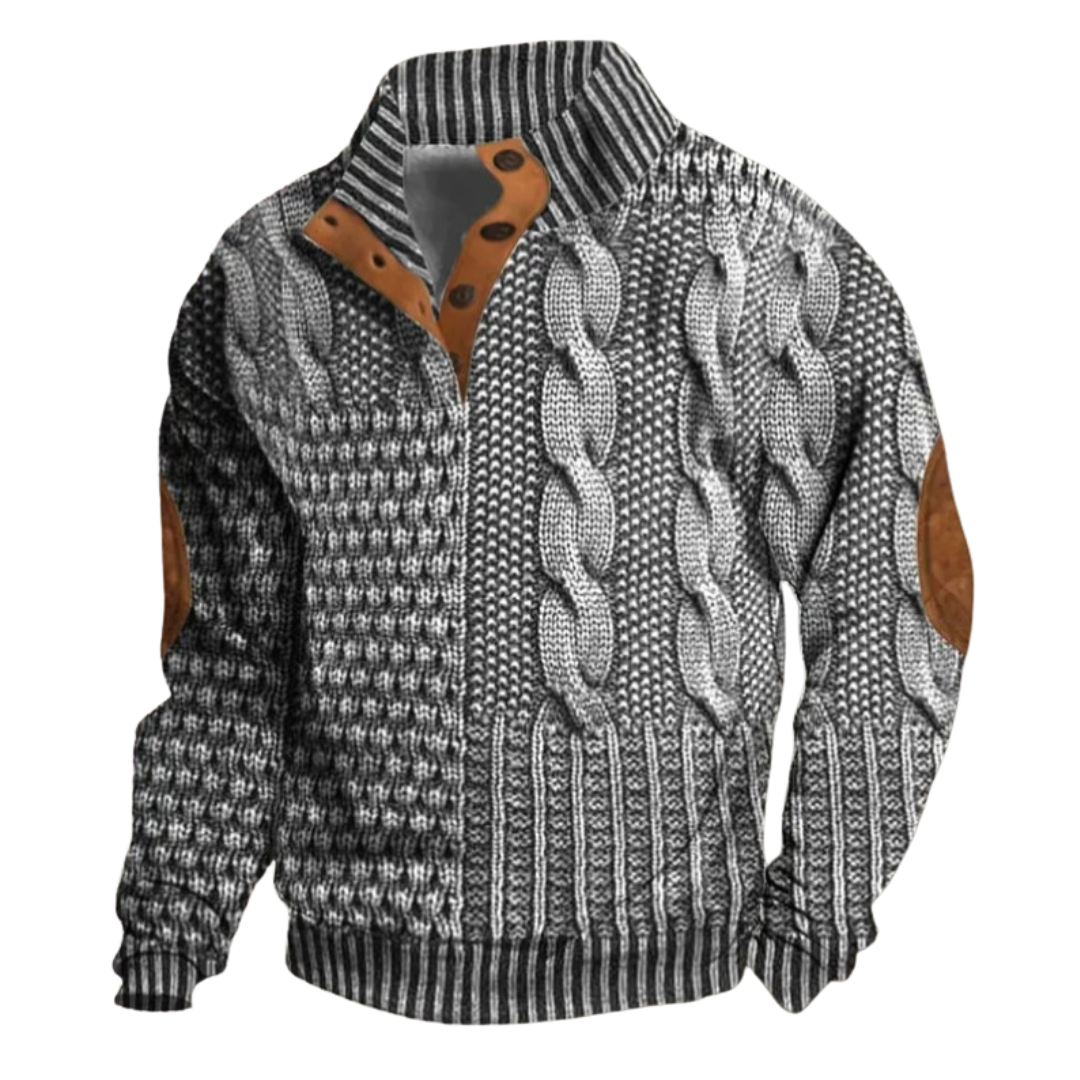 Men’s Retro Elegant and Comfortable Winter Sweater for Cool Days