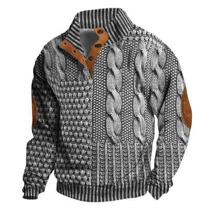 Men’s Retro Elegant and Comfortable Winter Sweater for Cool Days