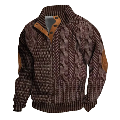 Men’s Retro Elegant and Comfortable Winter Sweater for Cool Days