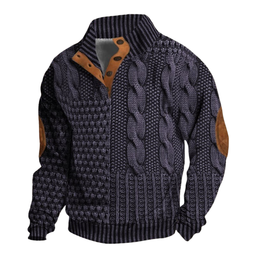 Men’s Retro Elegant and Comfortable Winter Sweater for Cool Days