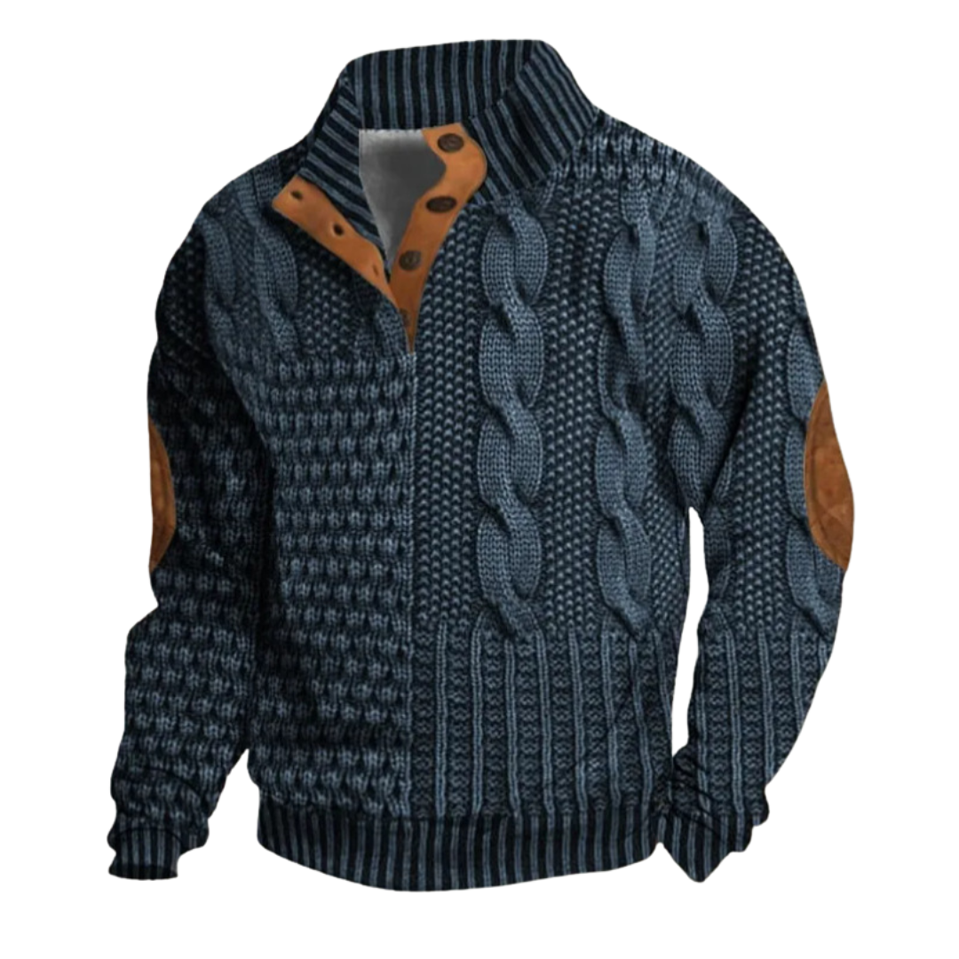 Men’s Retro Elegant and Comfortable Winter Sweater for Cool Days