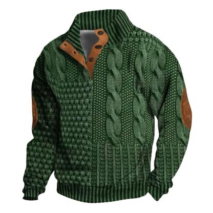 Men’s Retro Elegant and Comfortable Winter Sweater for Cool Days