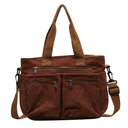 Waven Corduroy Tote Bag