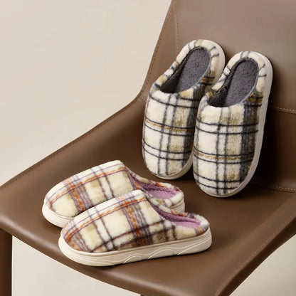 Hearth Plaid Slippers