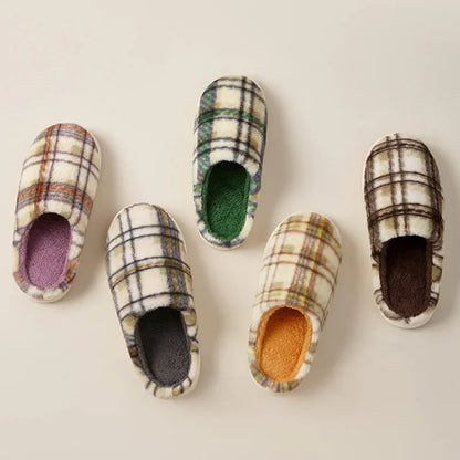 Hearth Plaid Slippers