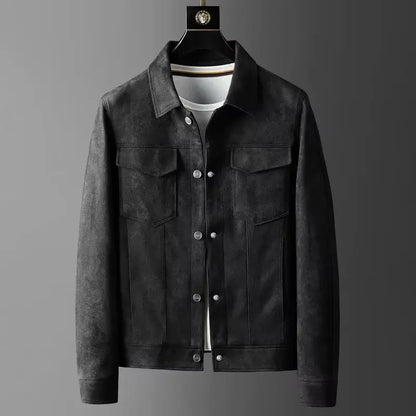 THEODORE MARCUS SUEDE BOMBER