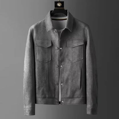 THEODORE MARCUS SUEDE BOMBER