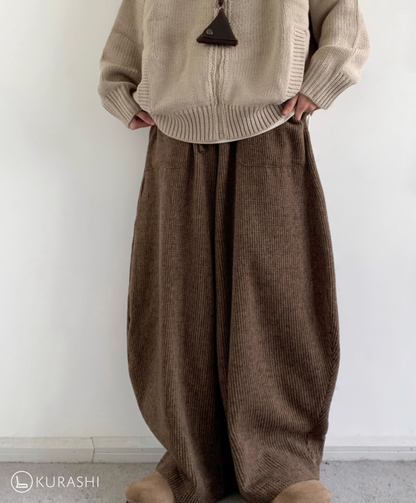 Corduroy Knit-Waist Lounge Pants