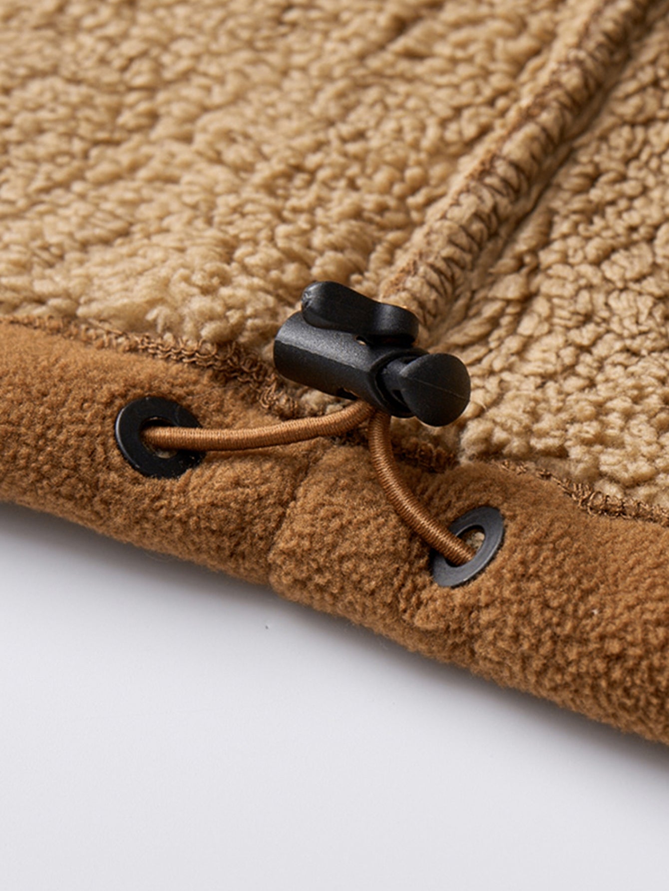 Teddy Lined Polar Fleece Zip-Up Stand Collar Jacket