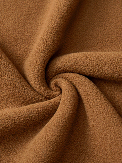 Teddy Lined Polar Fleece Hooded Jacket