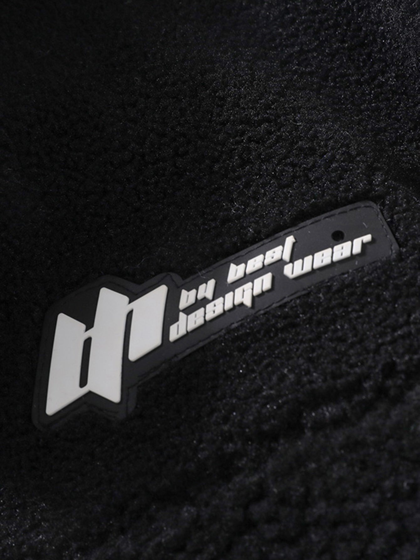 Teddy Fleece Checkerboard Stand Collar Jacket