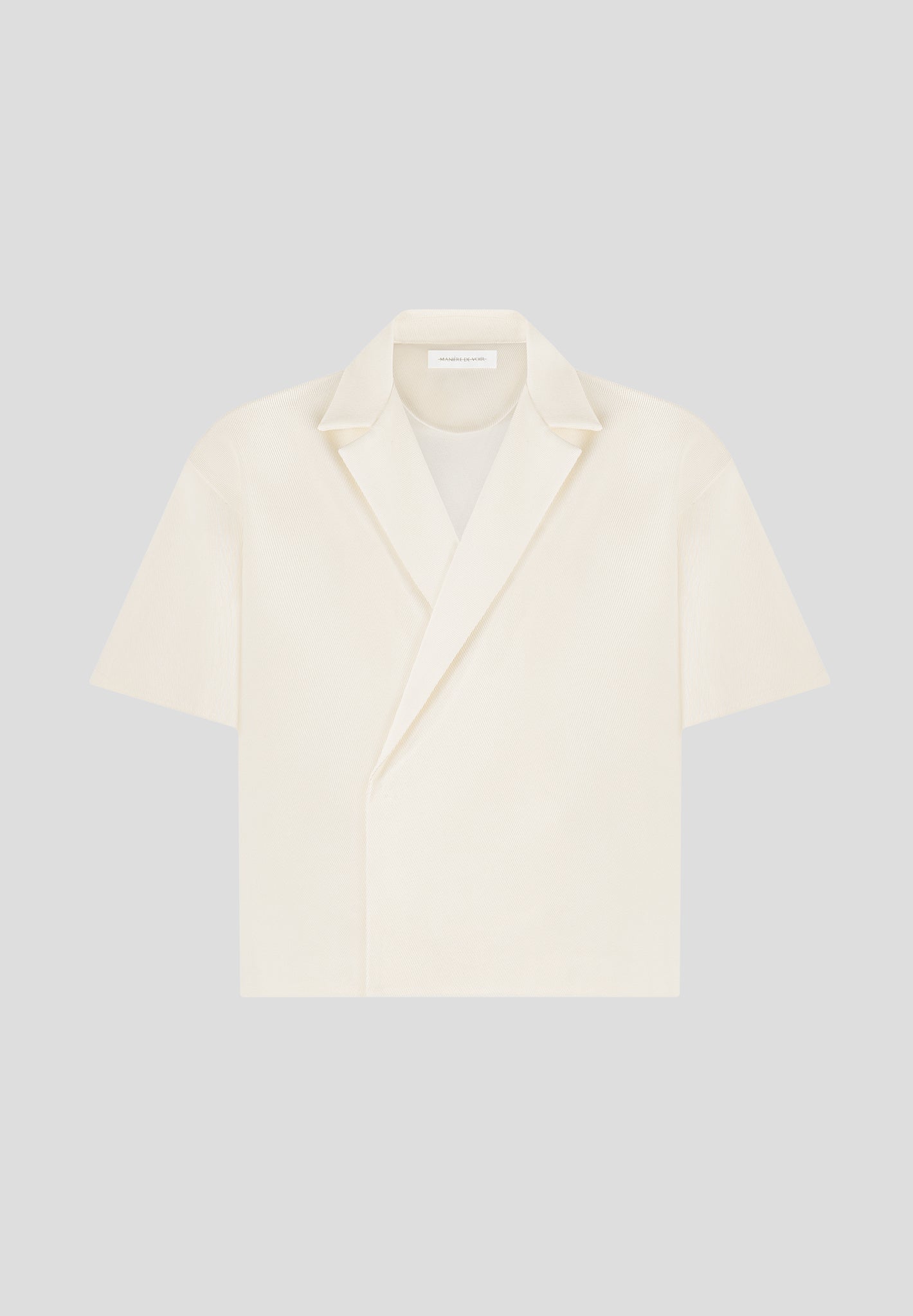 Abel - Boxy Twill Double Breasted Shirt - Cream