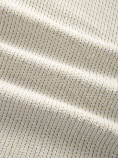 Corduroy Patchwork Shirt & Straight Leg Corduroy Pants